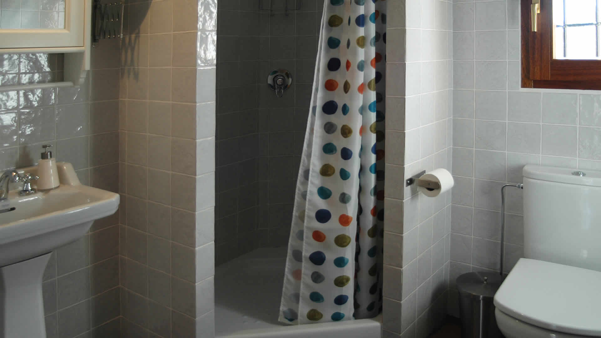 Salle de bain avec douche